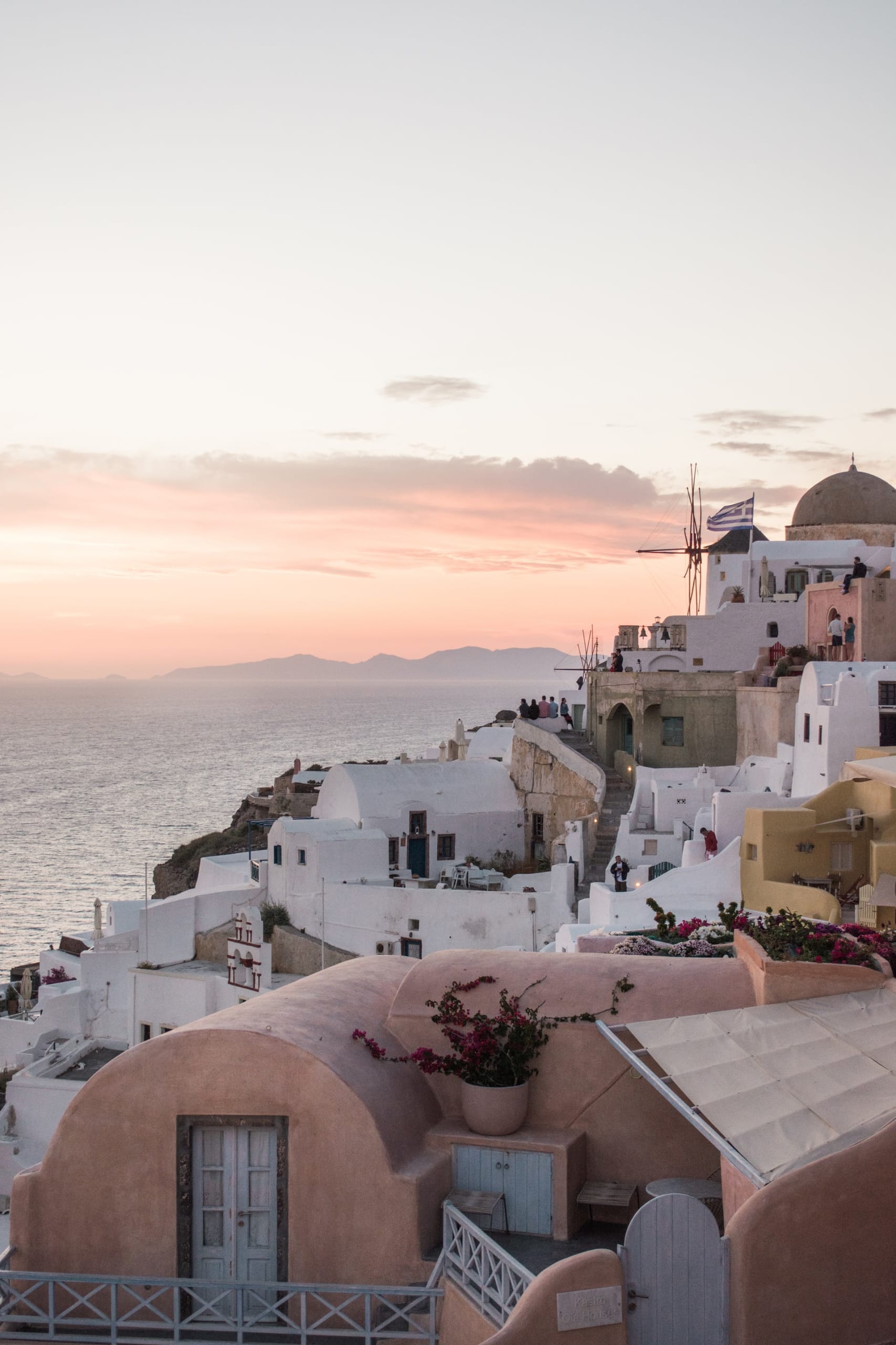 Sunset in Fira Santorini